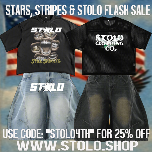 STARS, STRIPES & STOLO: 4TH OF JULY FLASH SALE - SAVE 25% USING CODE STOLO4TH