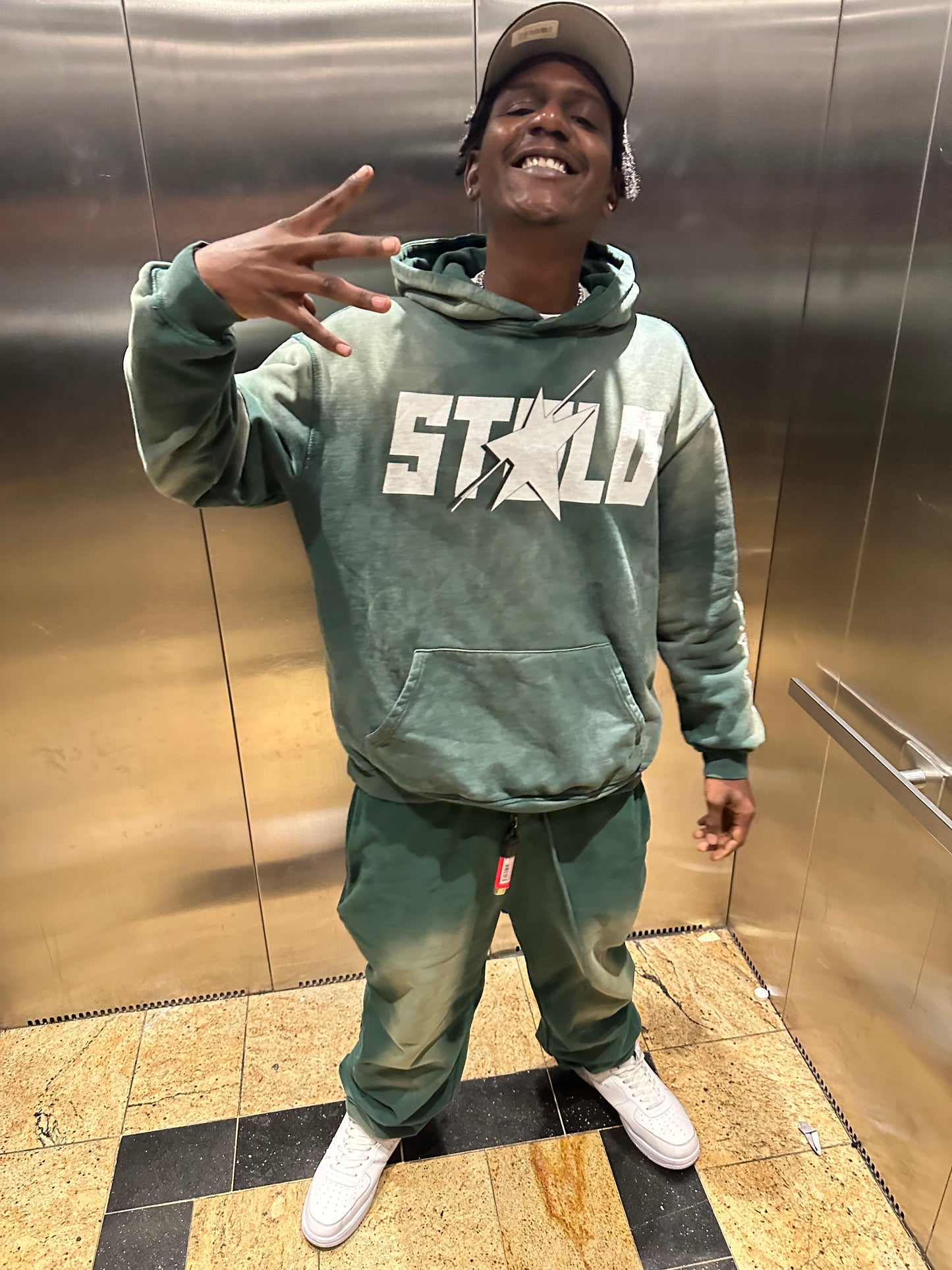 Stolo Clothing Co STARCHILD x World Wide Heavyweight Sun Faded Hoodie