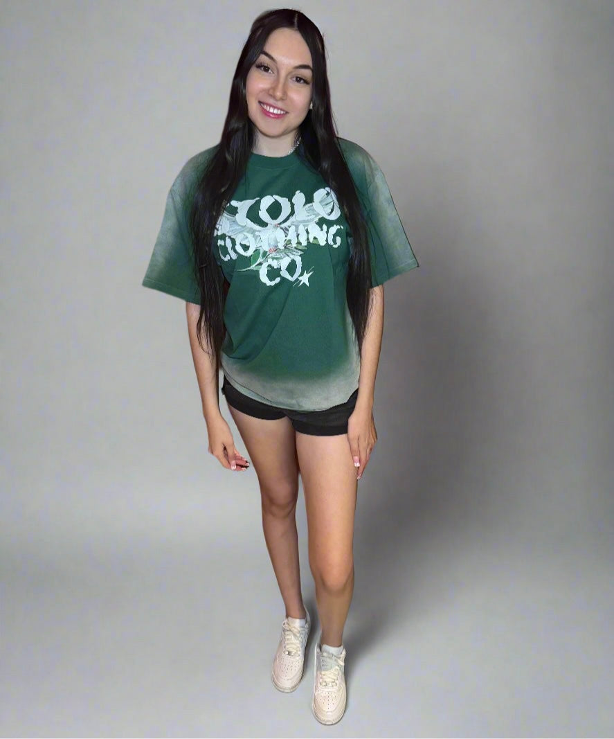 Limited Edition Stolo Clothing Co Birdies Monkey Washed Ice Drop Shoulder Tee