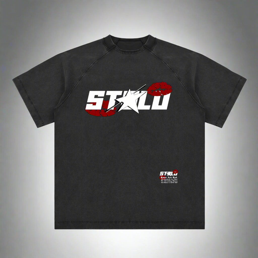 Vintage Stolo Clothing Co LUV U Raglan Cotton Tee