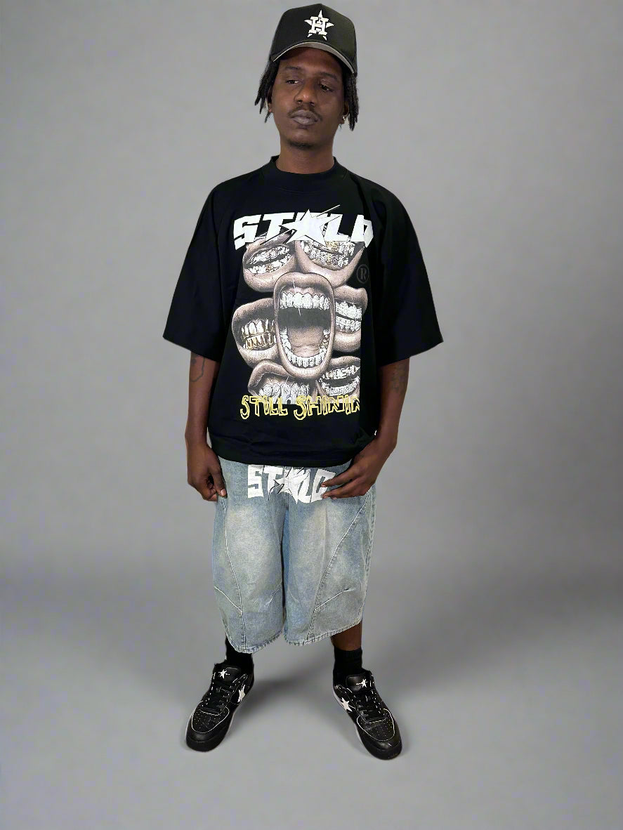 Limited Edition Stolo Clothing Co STILL SHINNING Oversized Cropped Boxy Tee