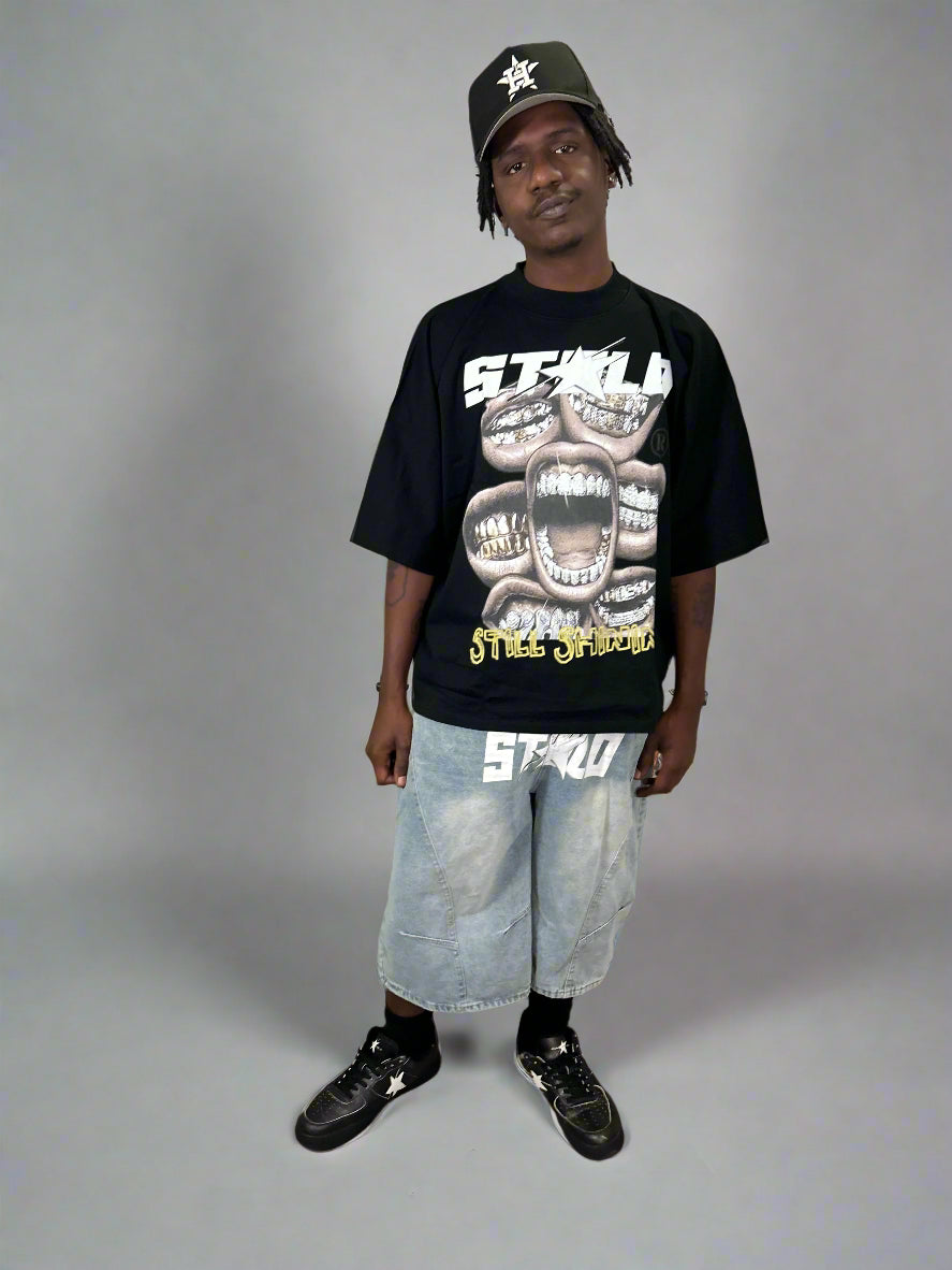 Limited Edition Stolo Clothing Co STILL SHINNING Oversized Cropped Boxy Tee