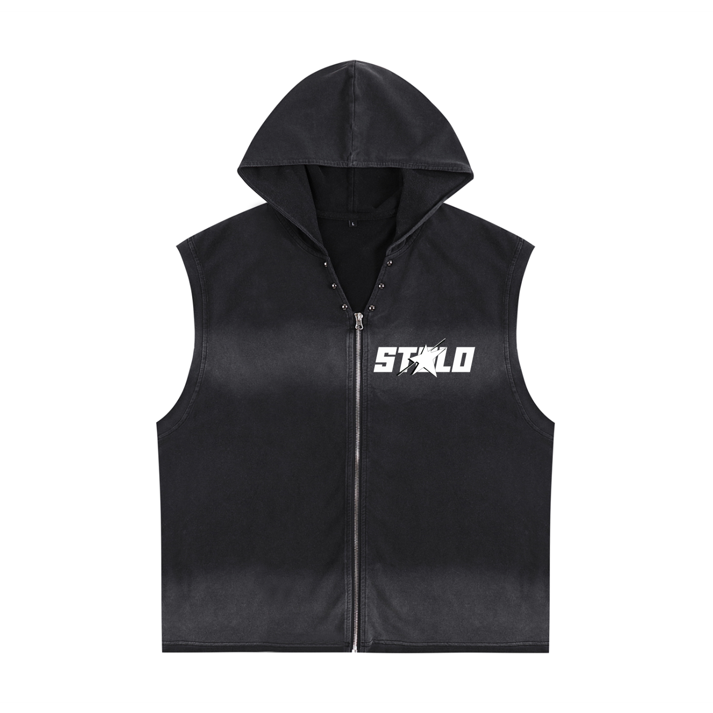 Stolo Clothing Co STARCHILD Vintage Washed Sleeveless Zip Up Hoodie
