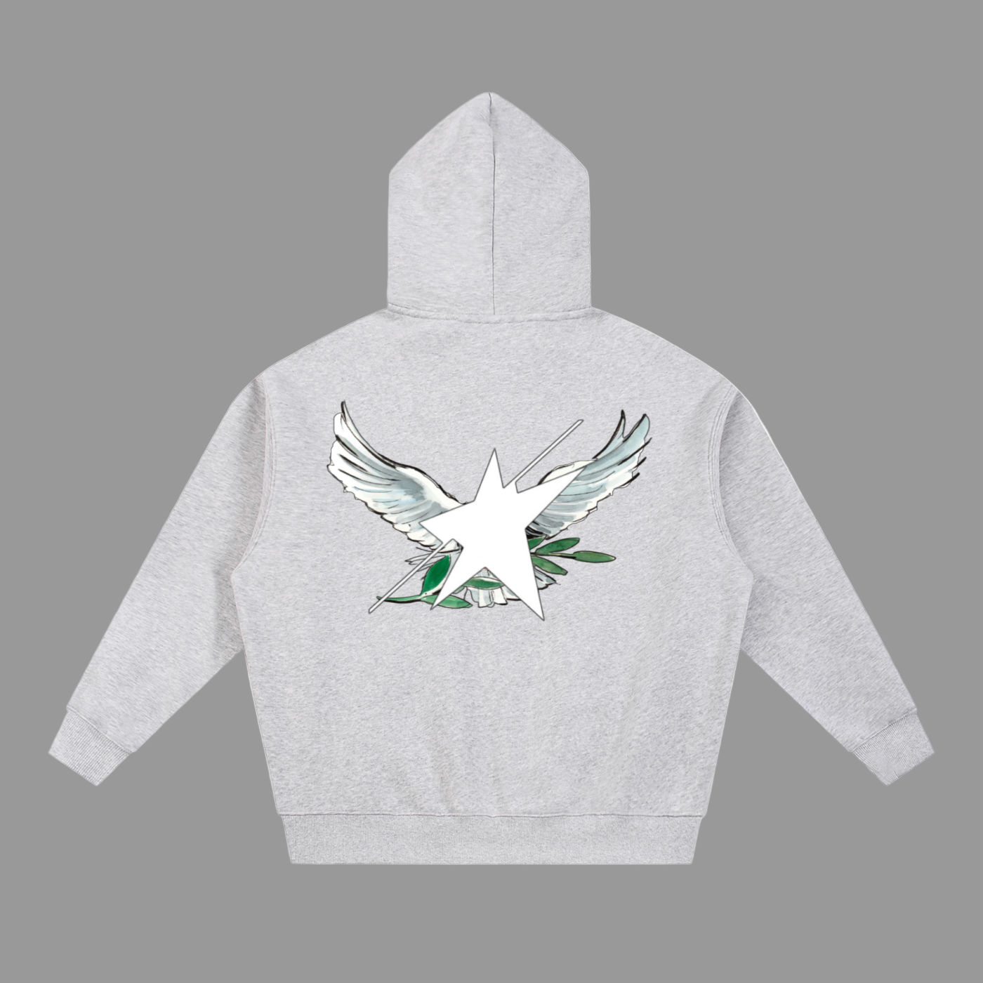 Stolo Clothing Co Birdies Classic Oversized Fleece Boxy Double Zip Up Hoodie