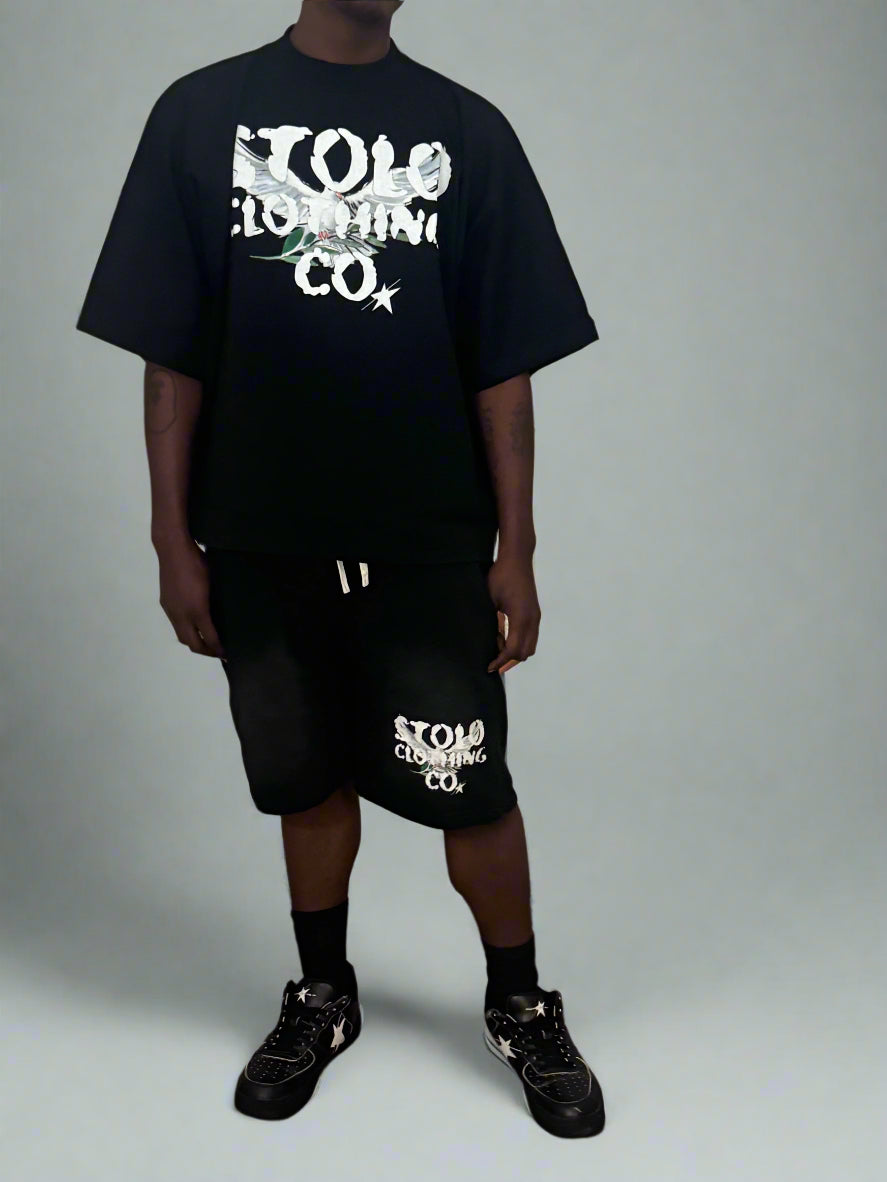 Stolo Clothing Co Birdies Oversized Cropped Boxy Tee