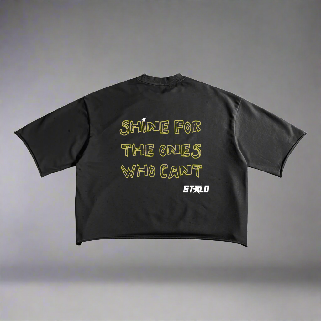 Limited Editon Stolo Clothing Co STILL SHINING French Terry Raw Edge Tee