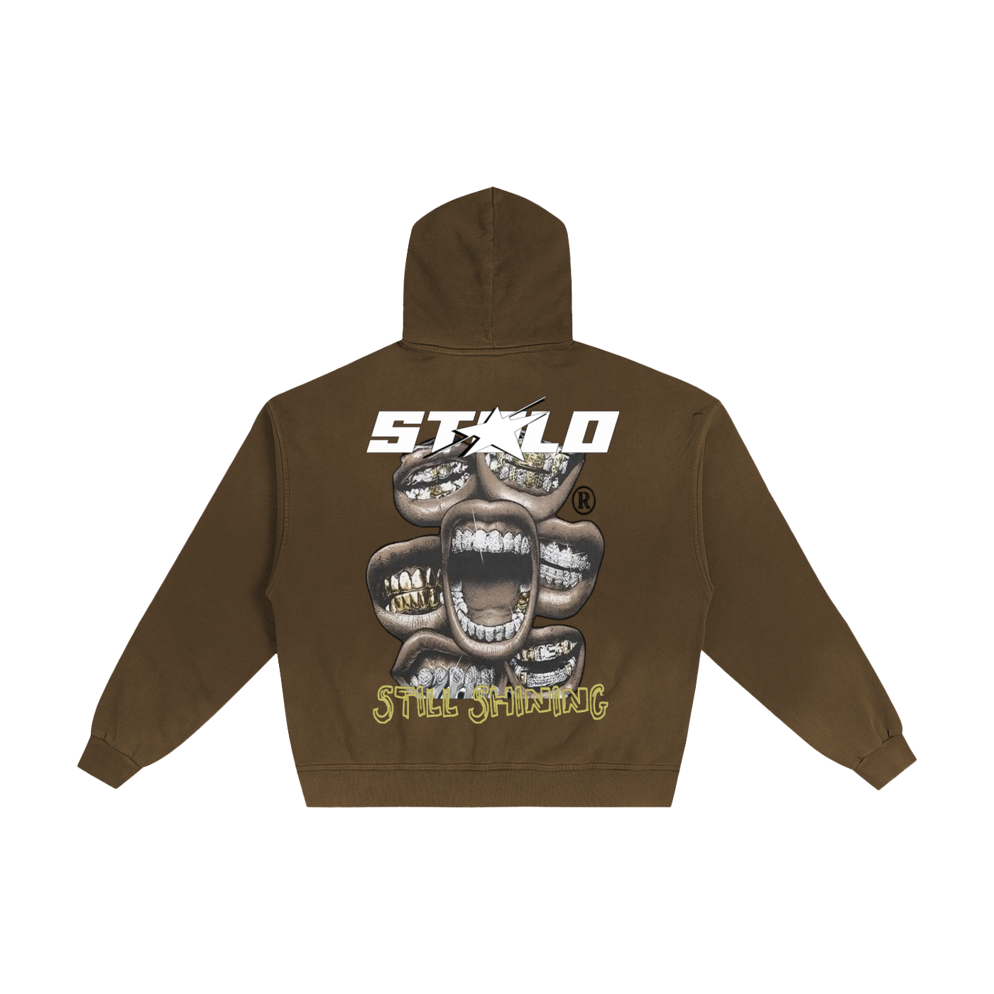 Limited Edition Stolo Clothing Co Still Shining Hand-Frayed Sun Faded Zip Up Hoodie