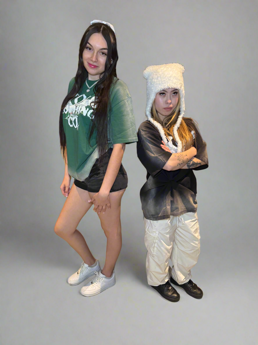 Limited Edition Stolo Clothing Co Birdies Ice Washed Drop Shoulder Tee