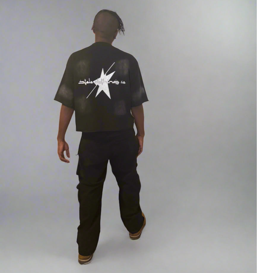 Stolo Clothing Co LUV U Sun Faded French Terry Raw Edge Tee