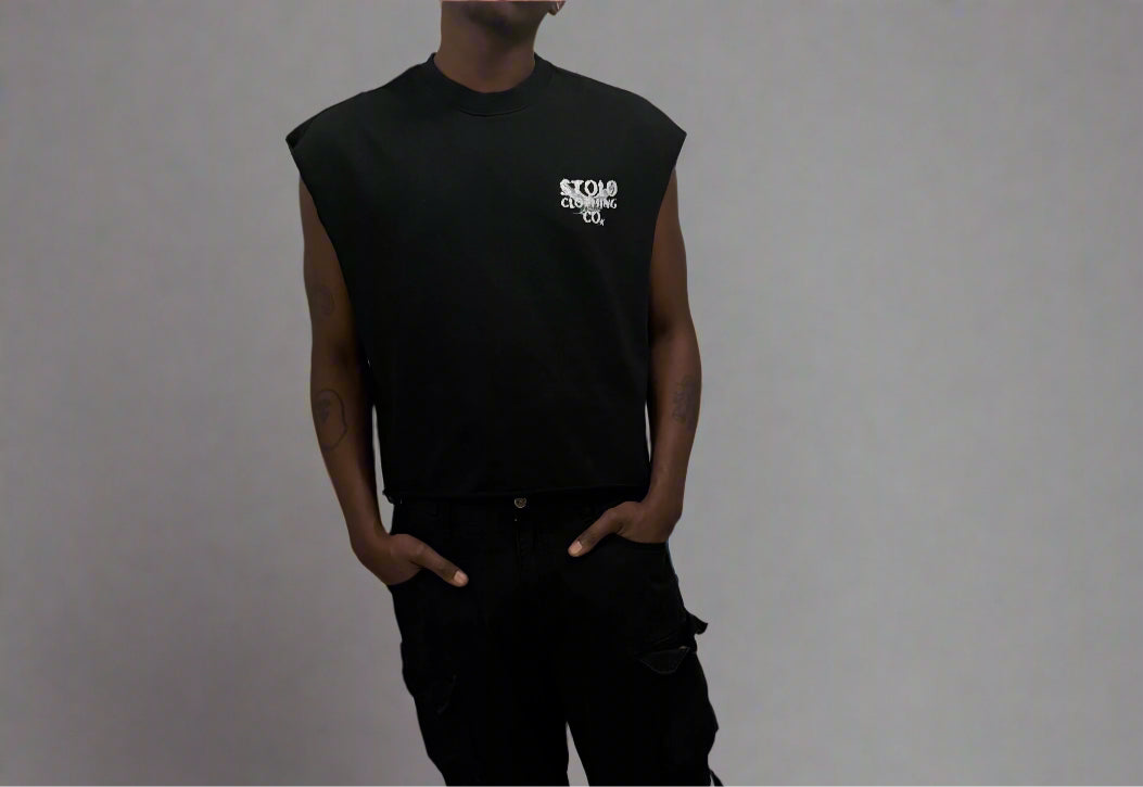 Stolo Clothing Co Birdies Minimalistic French Terry Boxy Tank Top Tee
