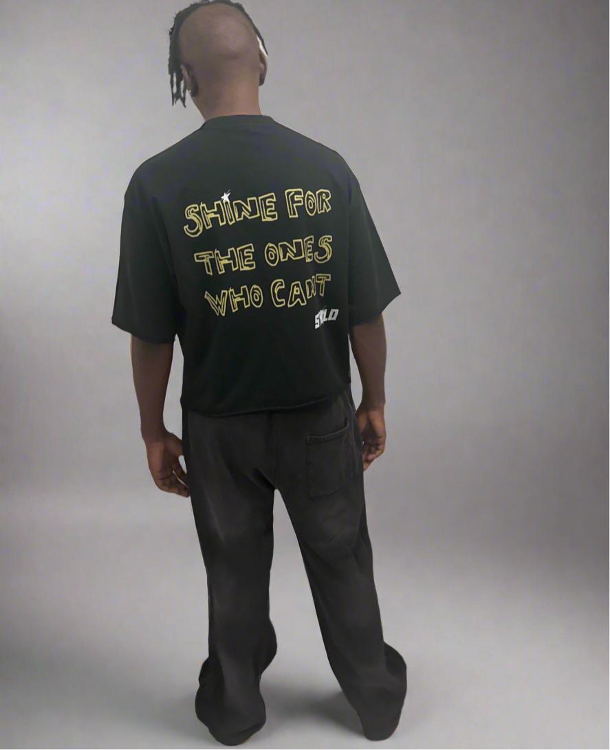 Limited Editon Stolo Clothing Co STILL SHINING French Terry Raw Edge Tee