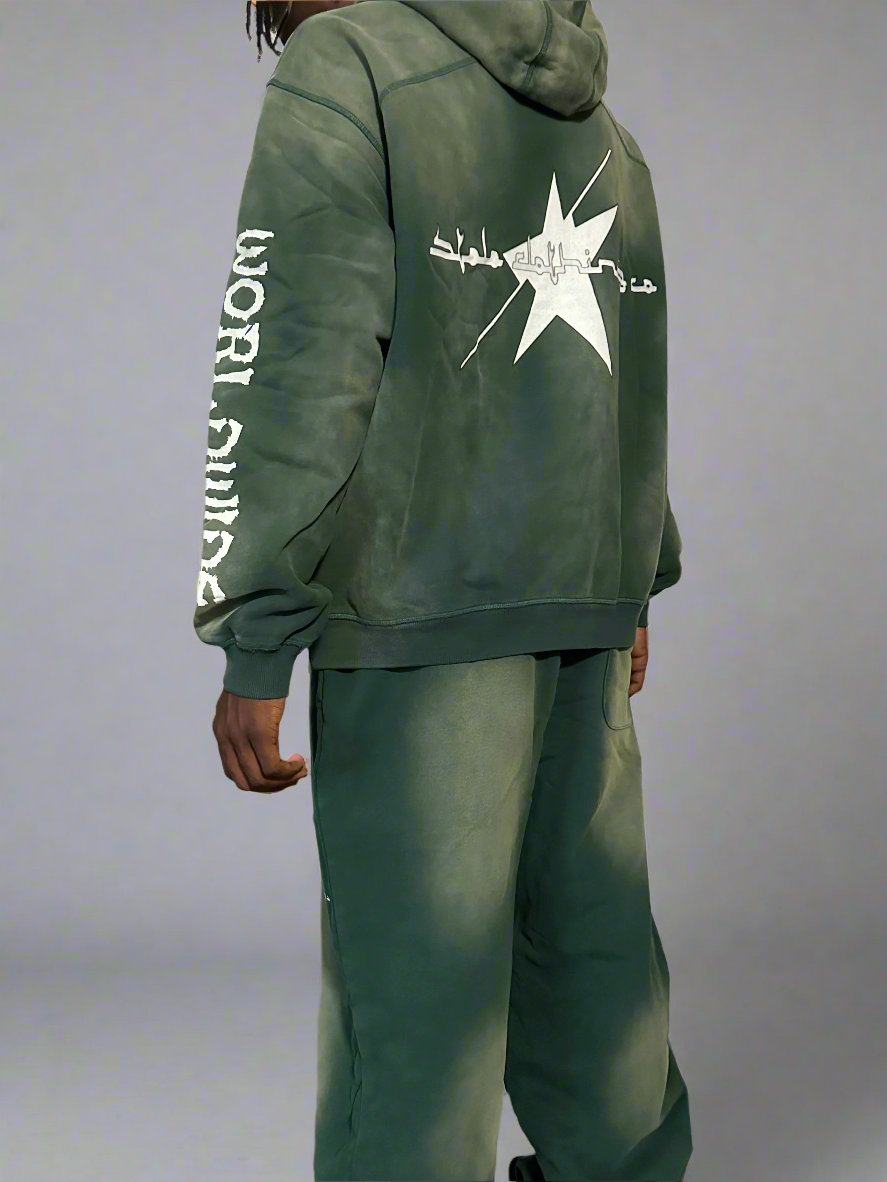 Stolo Clothing Co STARCHILD x World Wide Heavyweight Sun Faded Hoodie