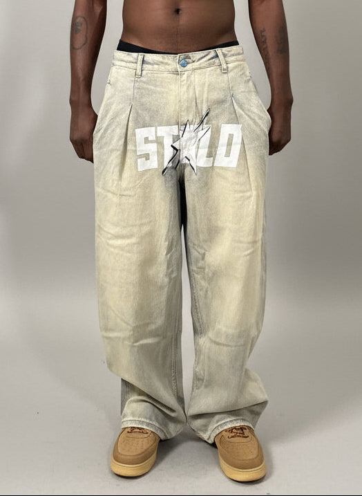 Stolo Clothing Co STARCHILD Baggy Faded Denim Jeans