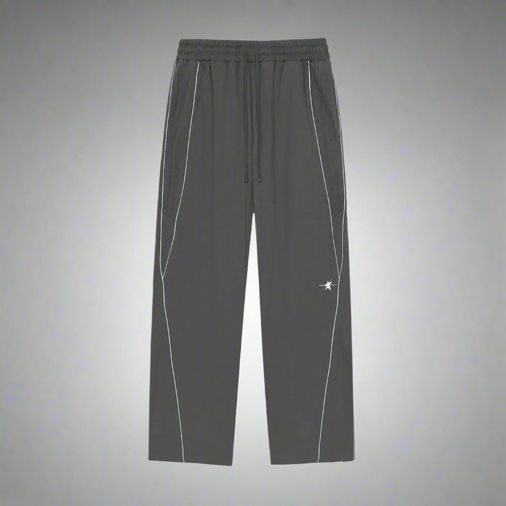 Stolo Clothing Co Essential Reflection Striped Straight-Leg Sweatpants