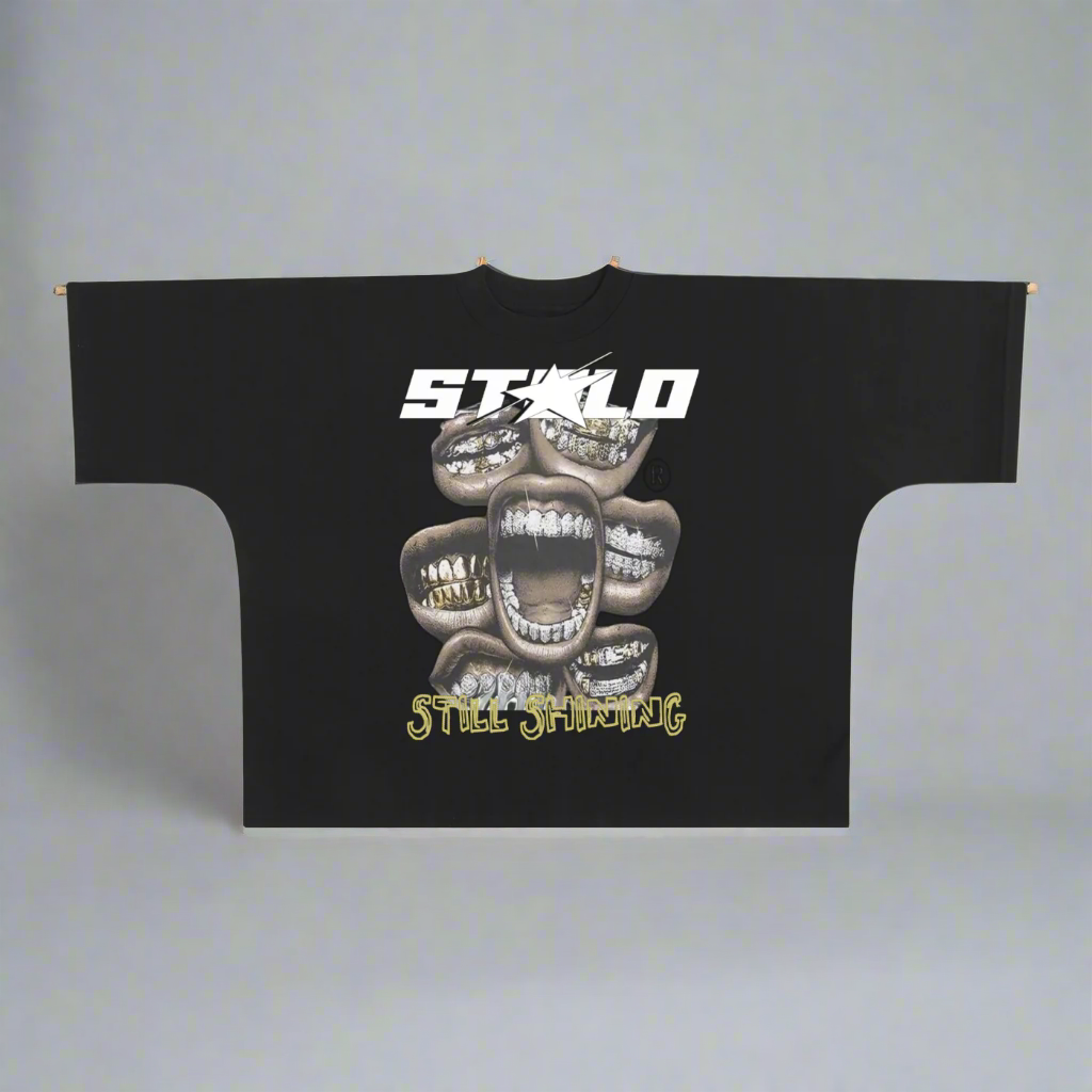 Limited Edition Stolo Clothing Co STILL SHINNING Oversized Cropped Boxy Tee