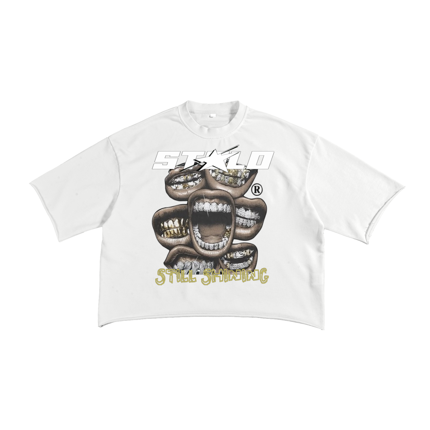 Limited Editon Stolo Clothing Co STILL SHINING French Terry Raw Edge Tee