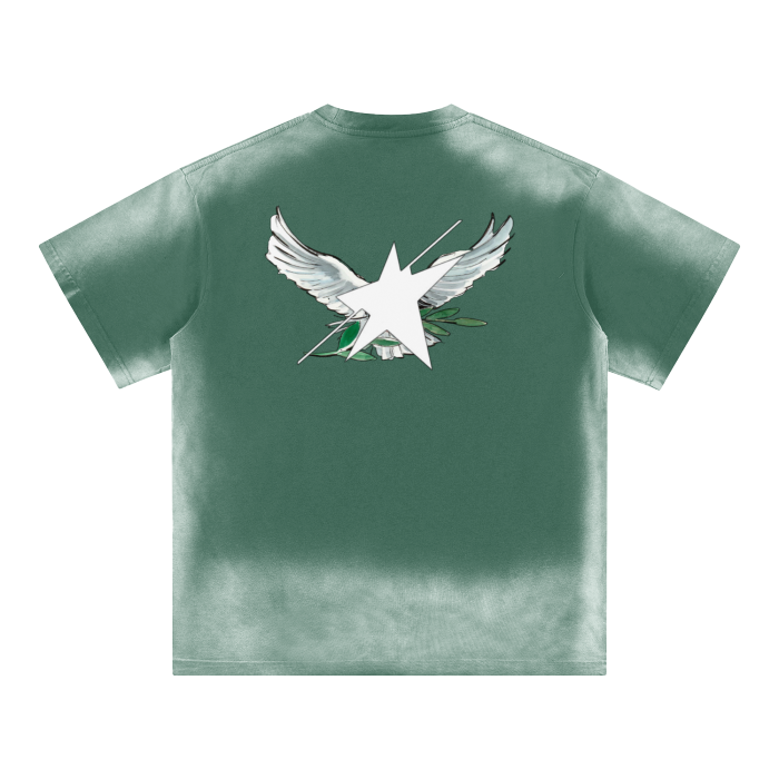 Limited Edition Stolo Clothing Co Birdies Ice Washed Drop Shoulder Tee