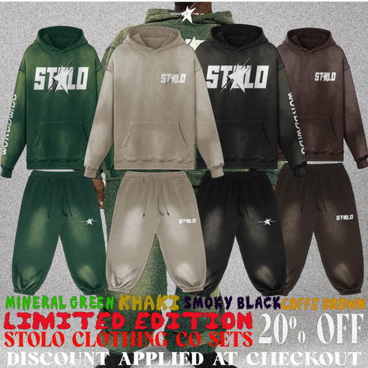 Embrace the Sun-Faded Stolo Sets: Limited Edition Streetwear for the Bold