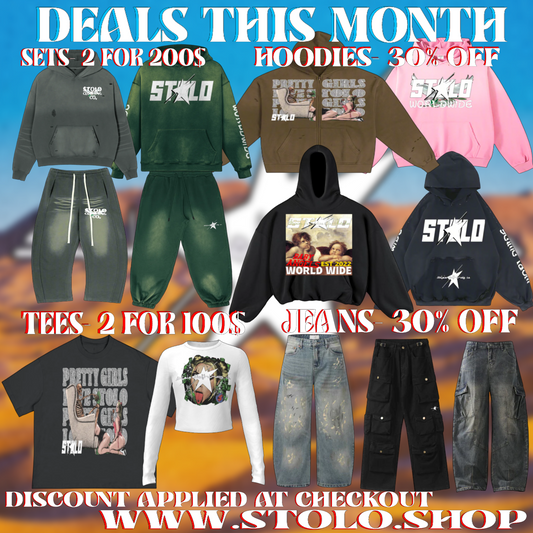 Exclusive Deals This Month at Stolo Clothing Co - Your Home for High-End Streetwear