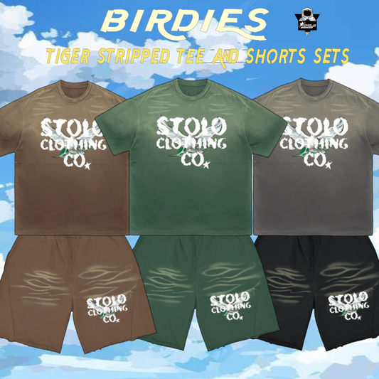 Stolo Clothing Co Birdies Tiger Striped Sets- Now Online