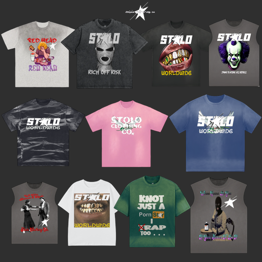 All Stolo Clothing Co Tees BUY 2 GET ONE 50% OFF This Week Only