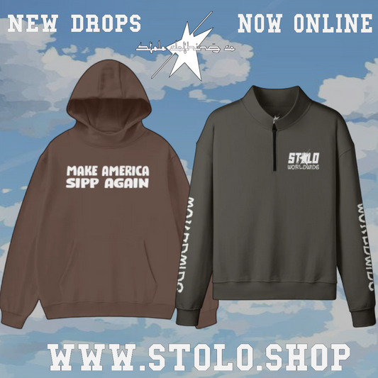 NEW HOODIE & SWEATSHIRT DROPS STOLO CLOTHING CO !!!