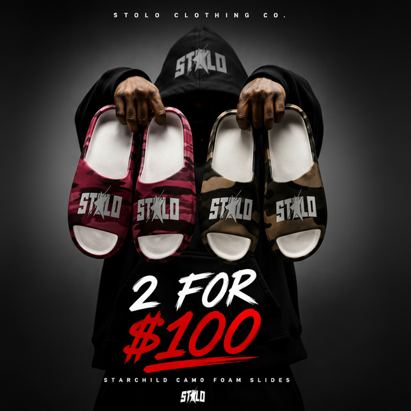 STOLO STARCHILD Foam Slides 2 FOR 100$