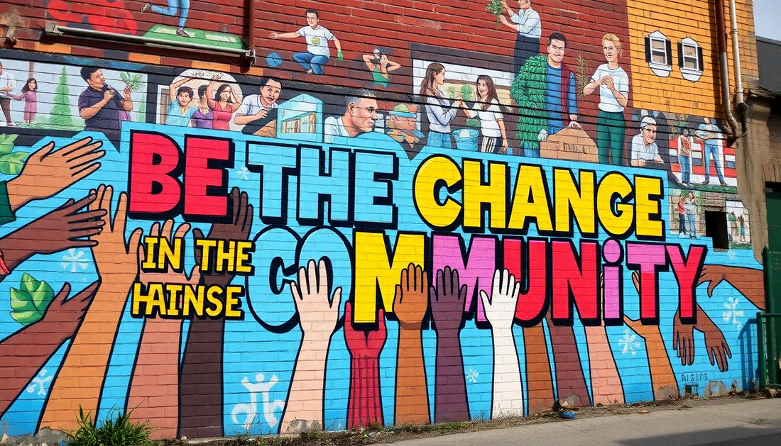 BE THE CHANGE IN THE COMMUNITY
