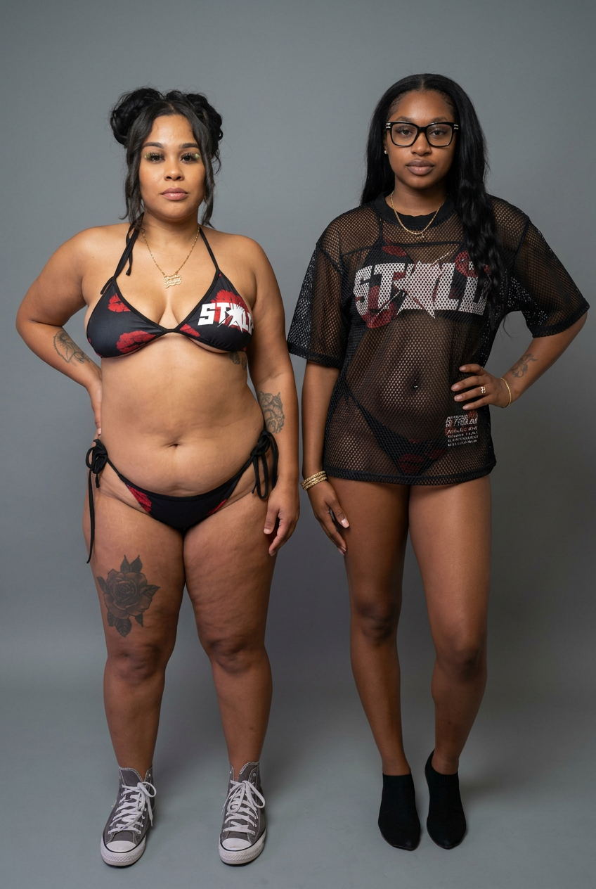 LUV U bikini duo cover-up styling