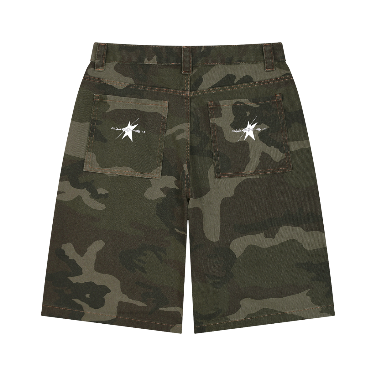 Stolo Clothing Co REBORN 224 Baggy Camo Shorts