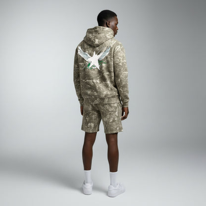 Stolo Clothing Co Birdies French Terry Tree Print Camo Hoodie