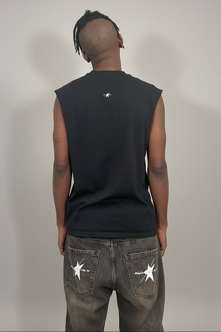 Stolo Clothing Co SKIED UP 2026 Raw Edge Cotton Tank Top Tee
