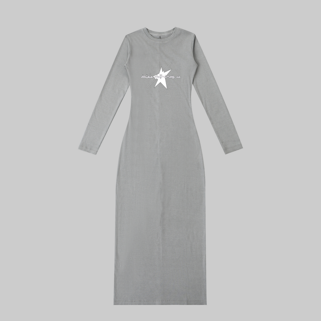 Stolo Clothing Co Essentials Dyed Washed Slit Maxi Dress