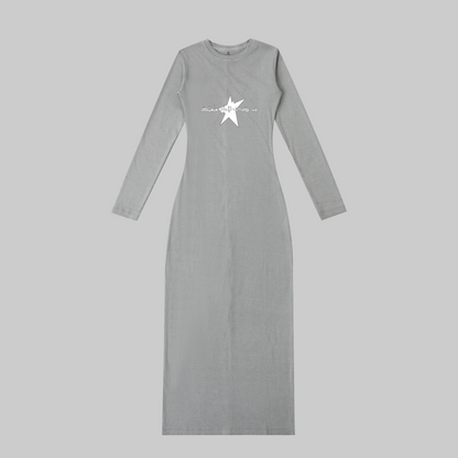 Stolo Clothing Co Essentials Dyed Washed Slit Maxi Dress