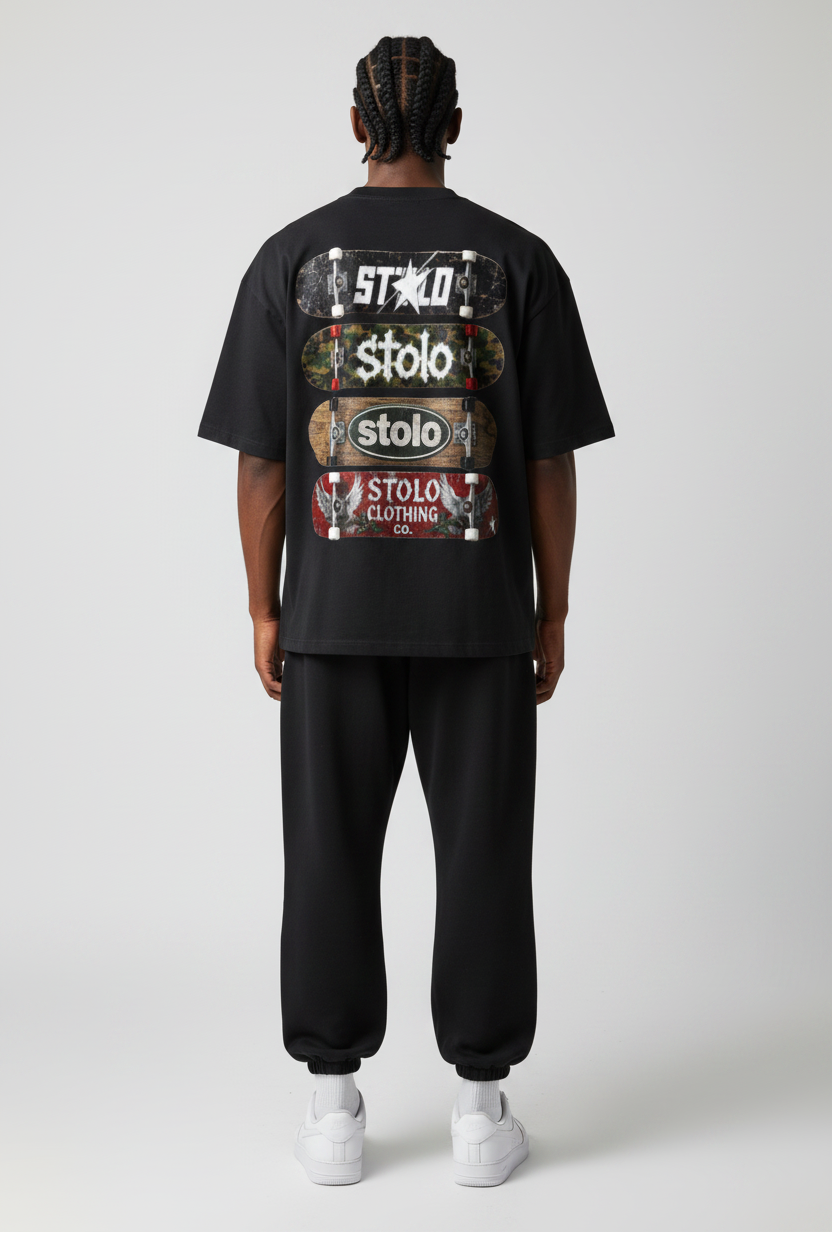 Stolo Clothing Co STOLO SKATE Oversized Drop Shoulder Tee