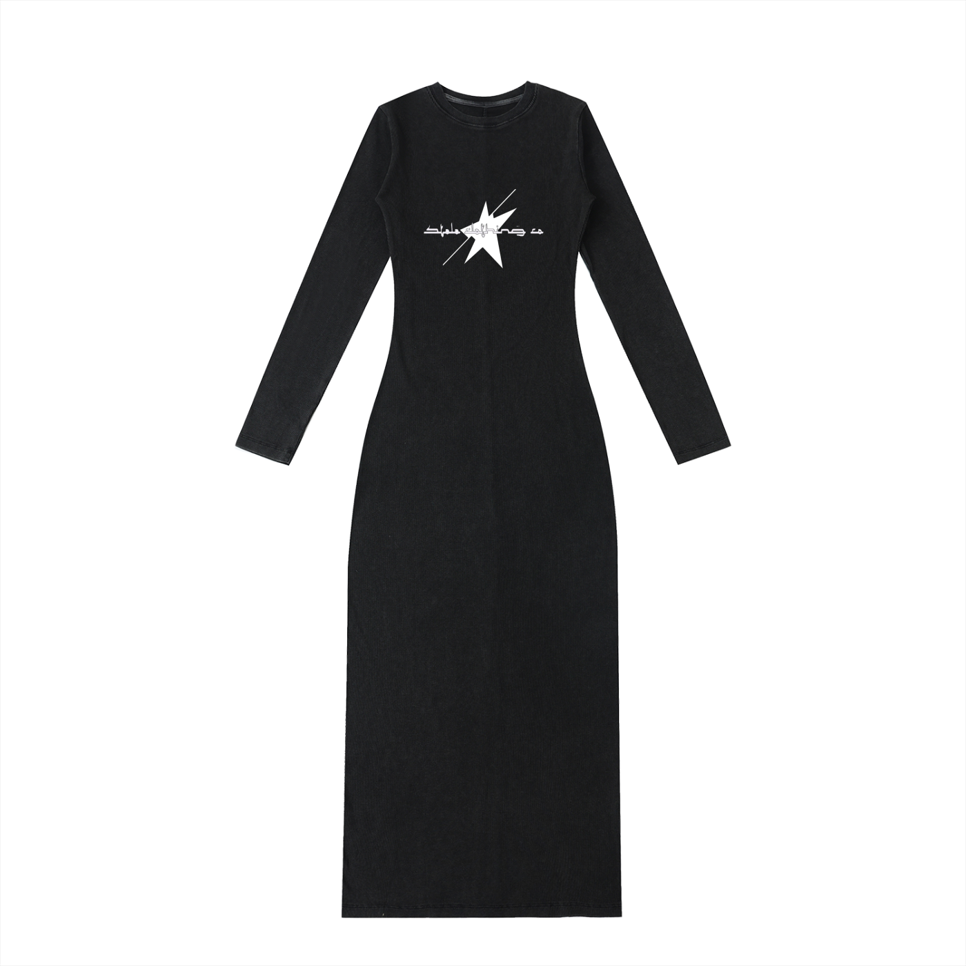 Stolo Clothing Co Essentials Dyed Washed Slit Maxi Dress