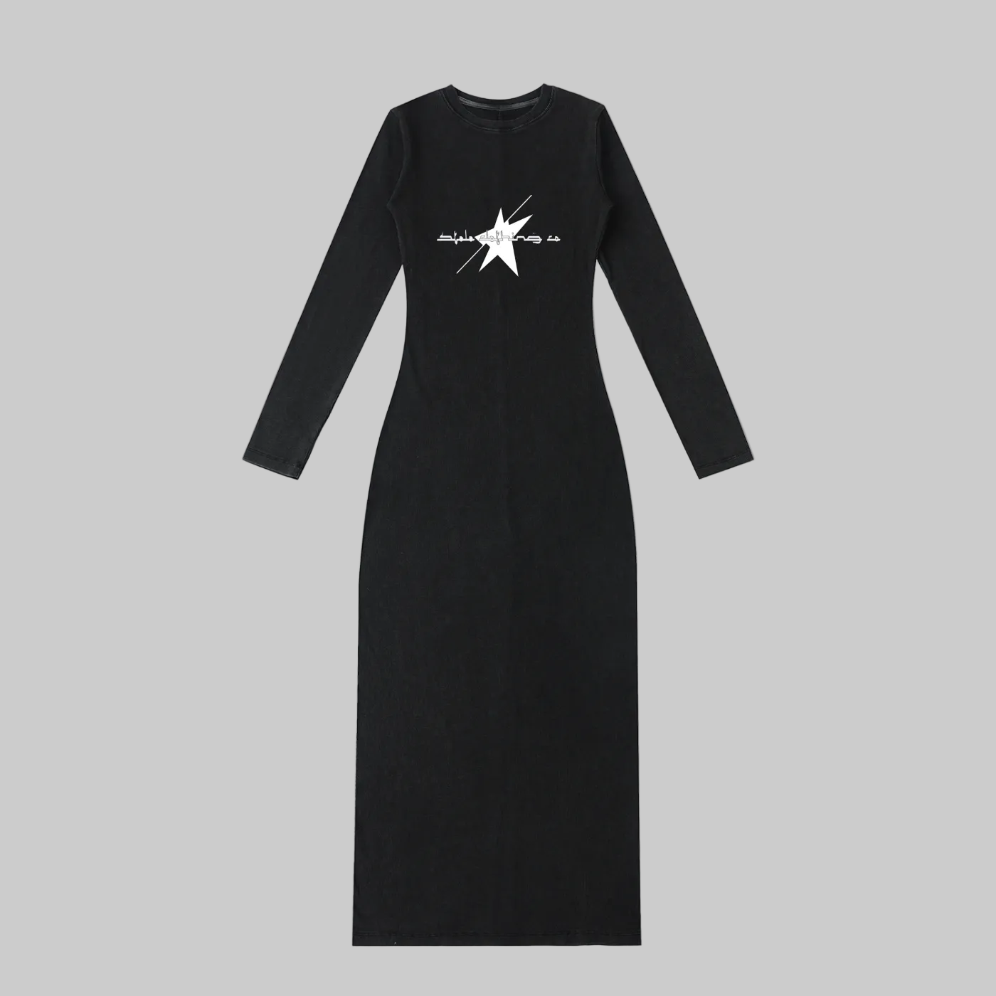 Stolo Clothing Co Essentials Dyed Washed Slit Maxi Dress