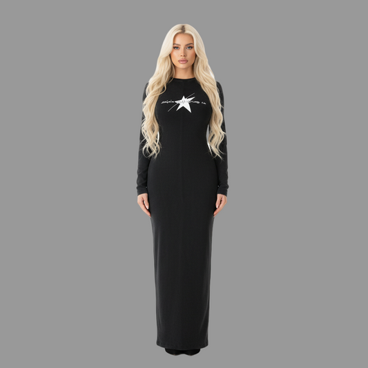 Stolo Clothing Co Essentials Dyed Washed Slit Maxi Dress