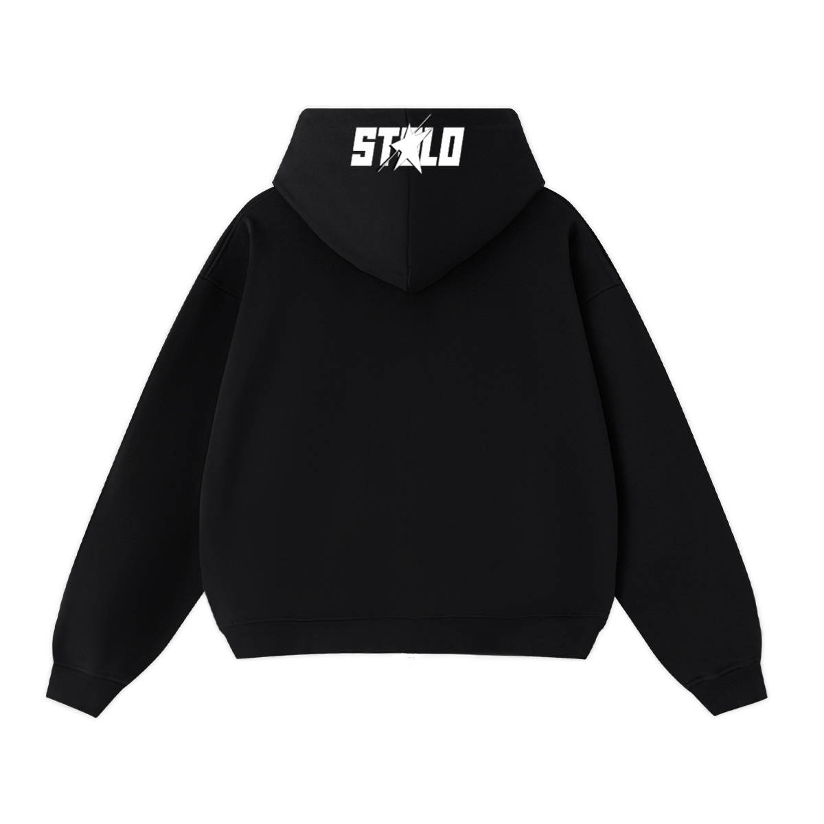 Stolo Clothing Co PREYING NUN Heavyweight Cropped Double Zip-Up Hoodie (460GSM)
