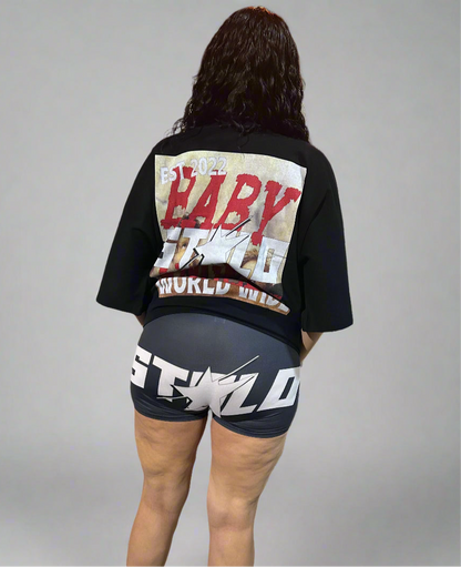 Stolo Clothing Co STARCHILD High-Waisted Shorts [BLACK]