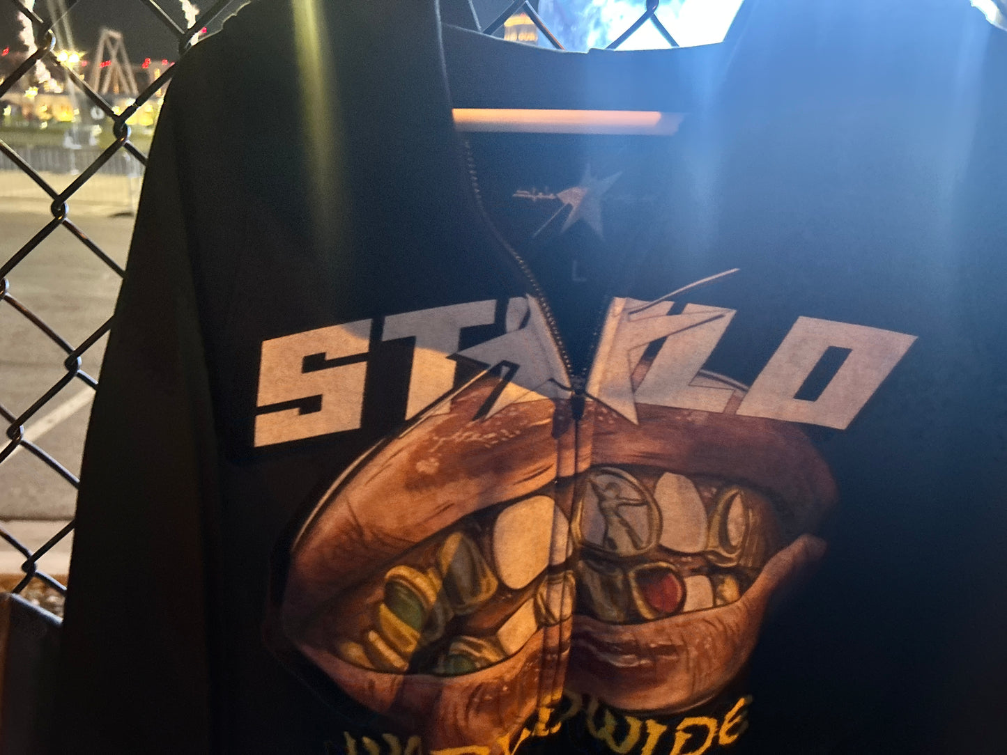 Stolo Clothing Co Smile Fleece Lined Zip Up Hoodie