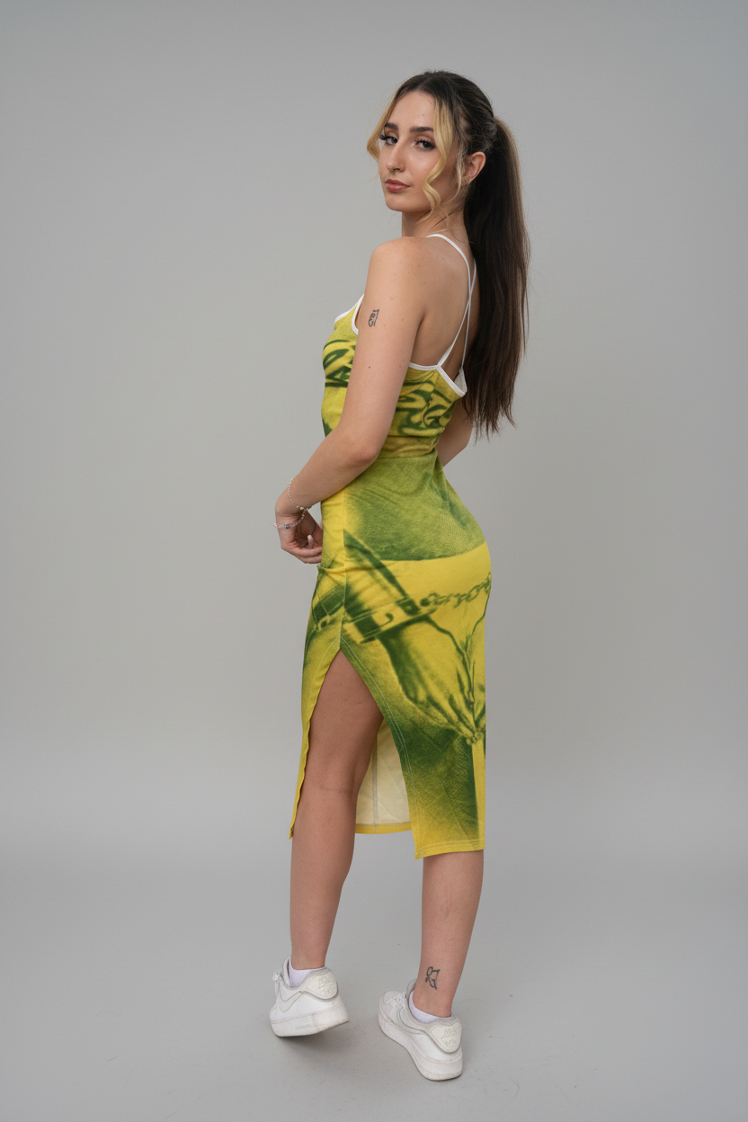 Stolo Clothing Co CUFFS Hip Hugging Back Cross Cami Dress