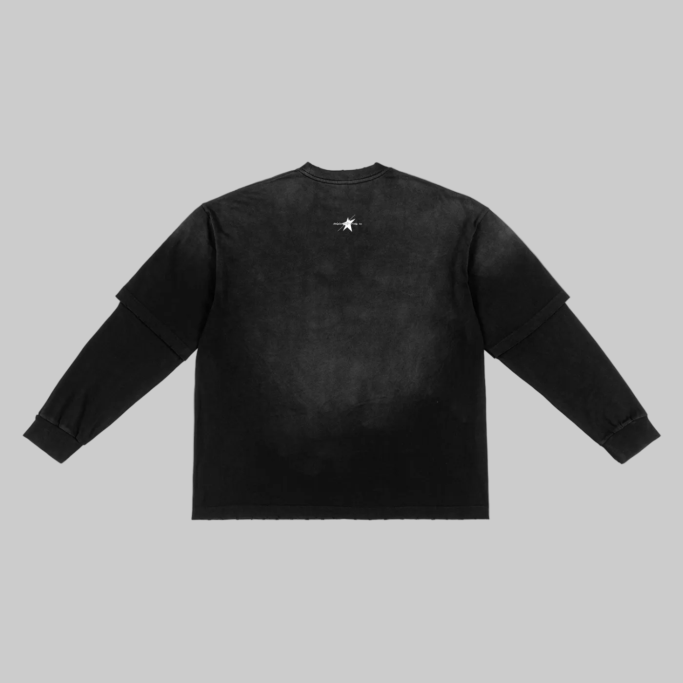 Stolo Clothing Co STARCHILD Minimalistic Sun Faded Hand-Frayed Faux Two-Piece Tee