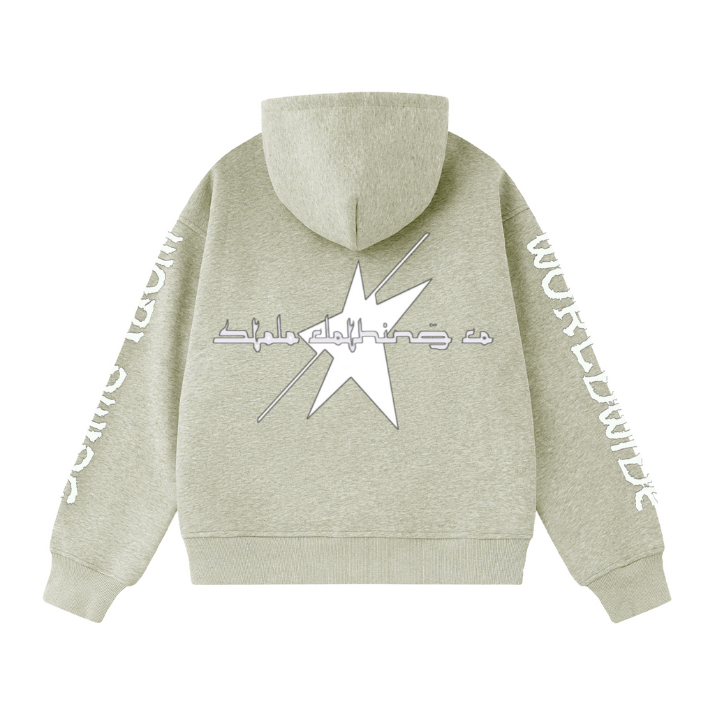 Stolo Clothing Co LUV U X WORLDWIDE Heavyweight Cropped Hoodie