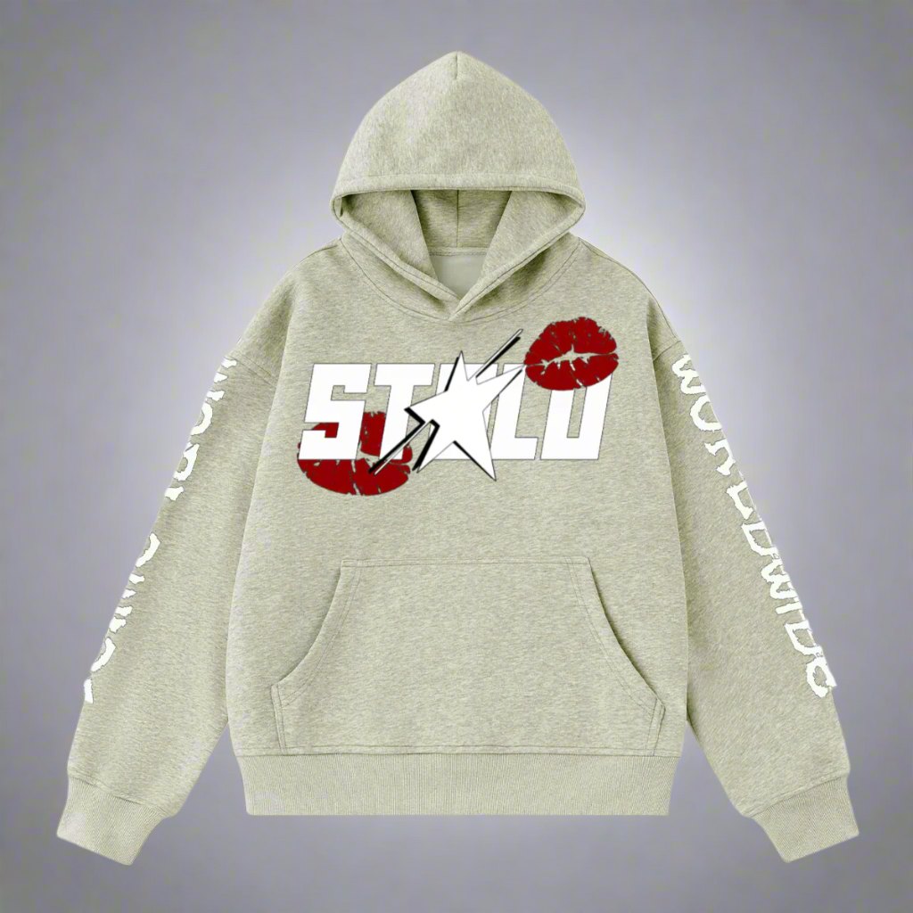 Stolo Clothing Co LUV U X WORLDWIDE Heavyweight Cropped Hoodie