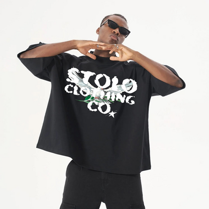 Limited Edition Stolo Clothing Co Birdies Oversize Boxy Crop Tee