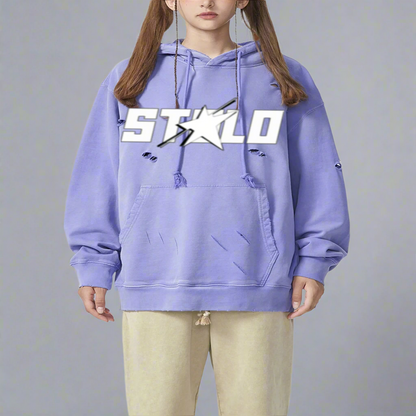 Stolo Clothing Co STARCHILD Hand-Frayed Pure Cotton Monkey Washed Hoodie