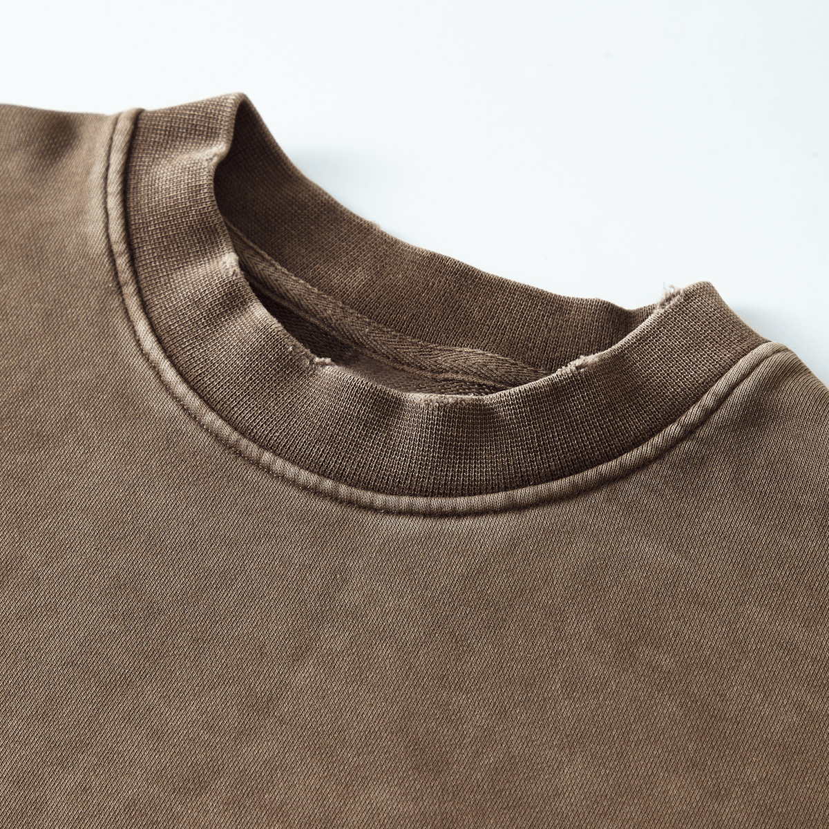 Stolo Clothing Co EVIL NUN X WORLD WIDE Washed Raw-Edge Cropped Heavyweight Tee