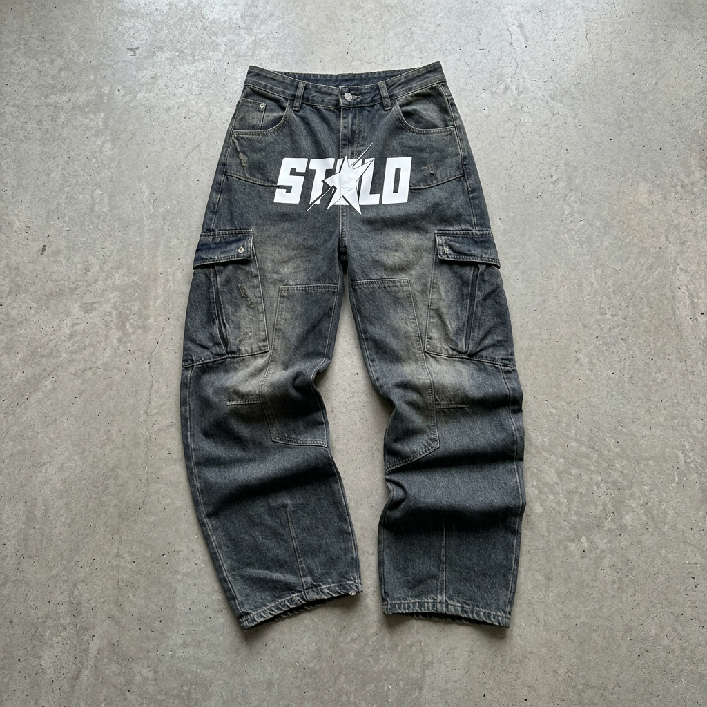 12 Vintage Cargo scrunched floor retry