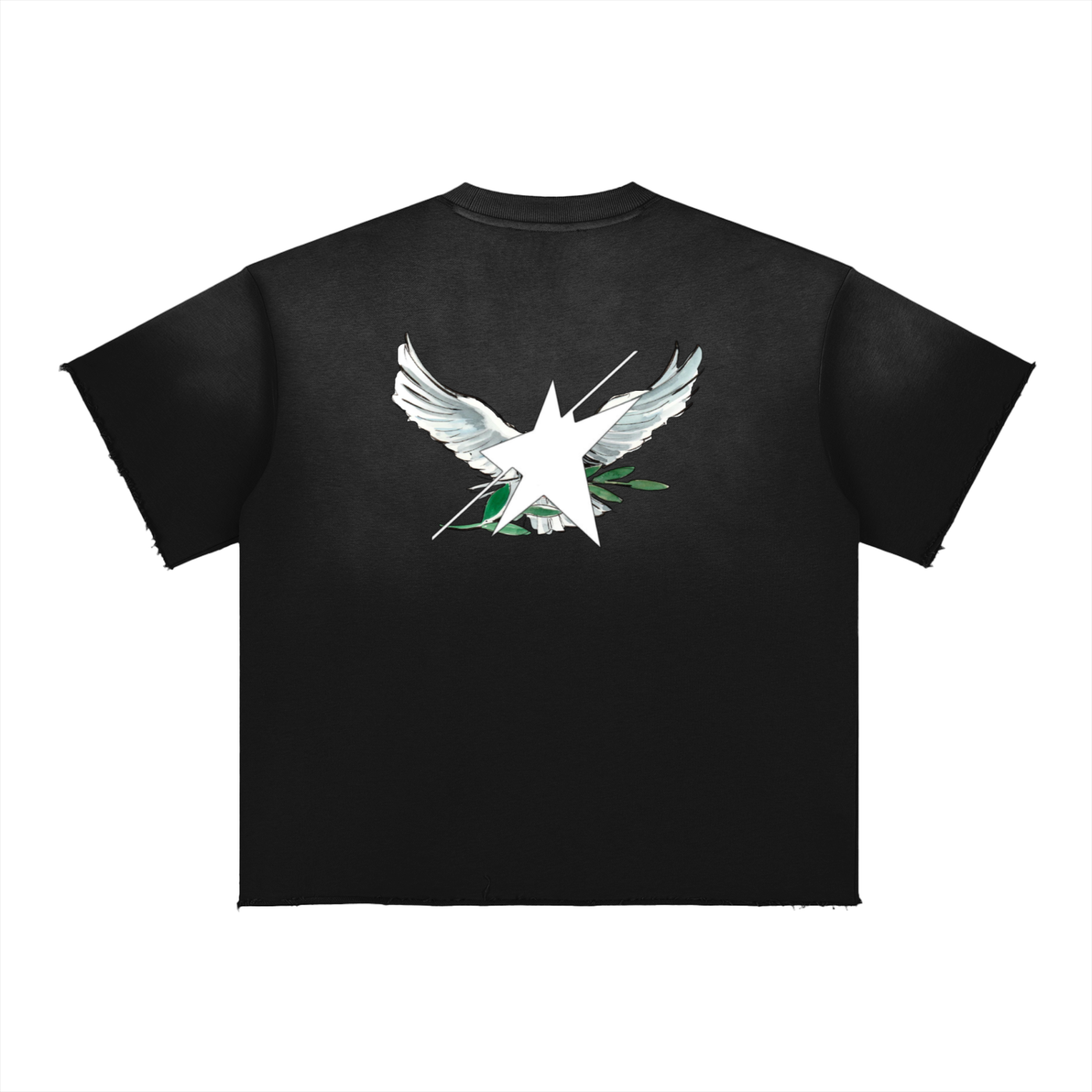 Stolo Clothing Co Birdies Sun Faded Raw Edge Tee